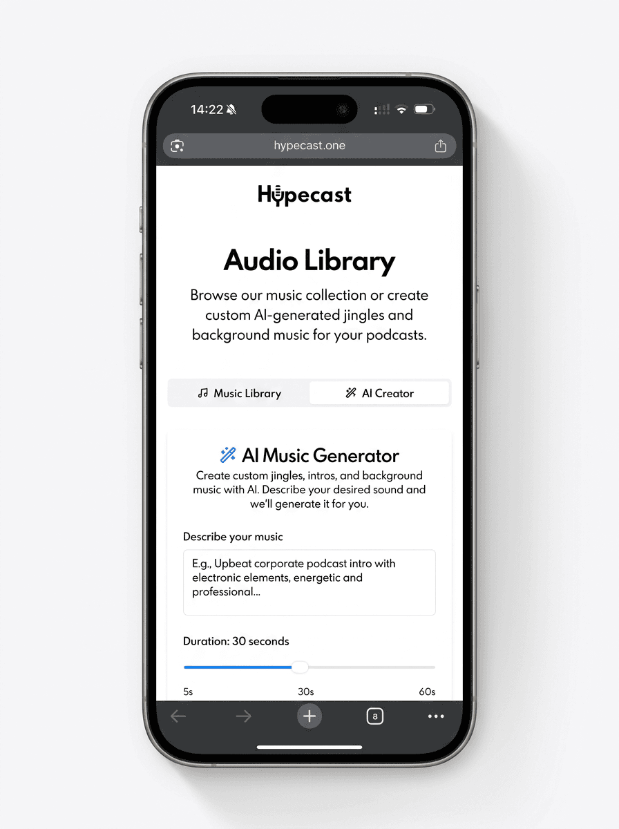 Audio Library.