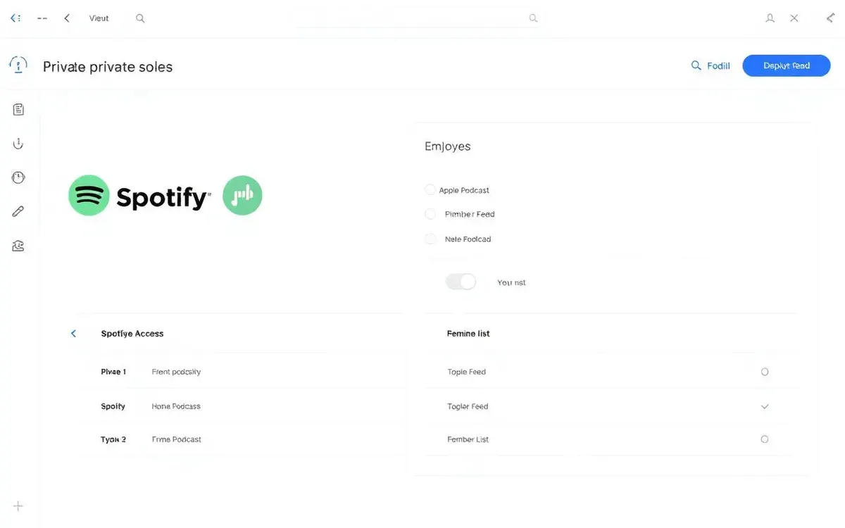 Private podcast distribution to Spotify and Apple Podcasts